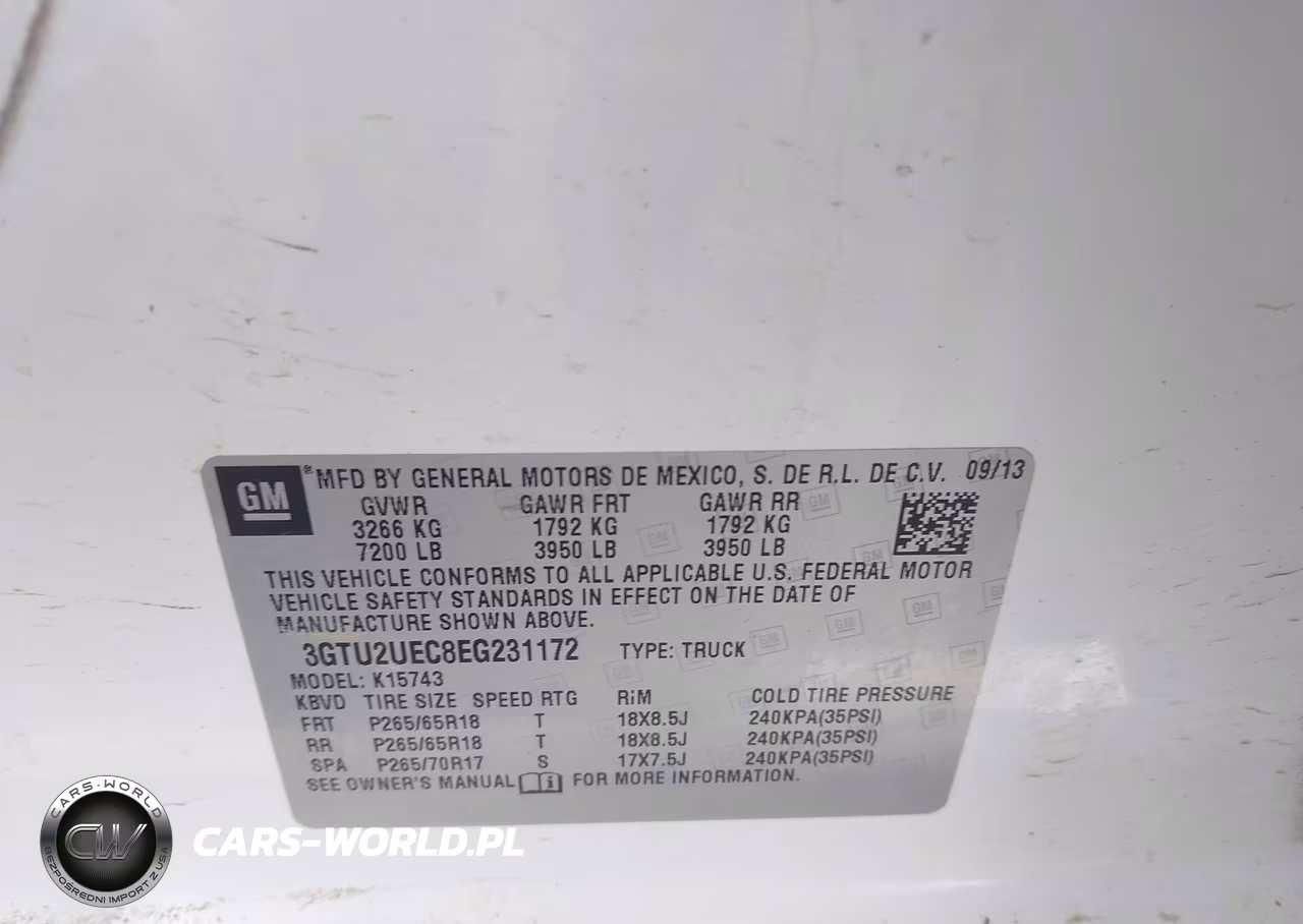 2014 GMC Sierra 1500 Sle VIN:3GTU2UEC8EG231172 - 9