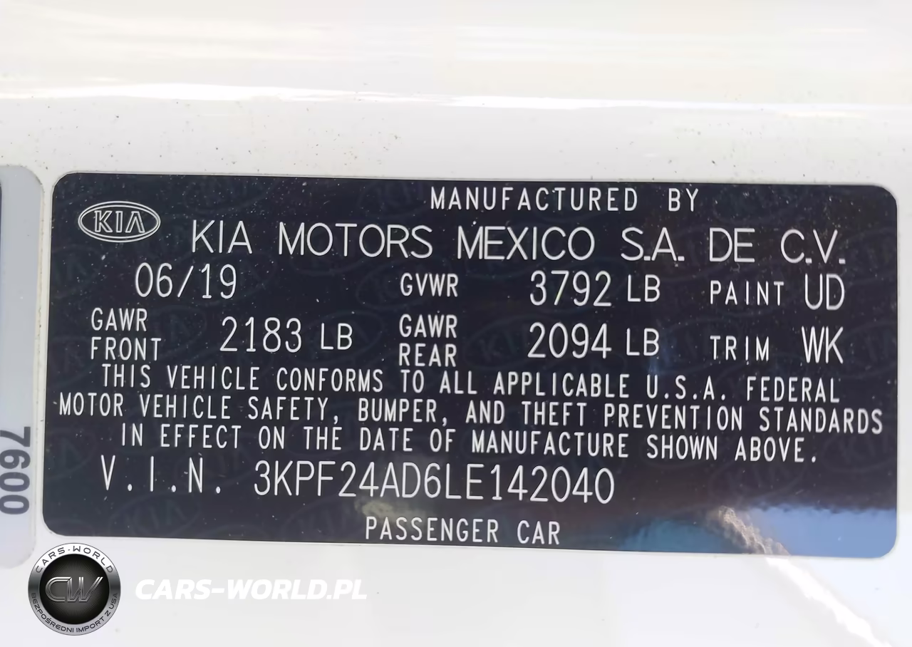 2020 Kia Forte Fe VIN:3KPF24AD6LE142040 - 9
