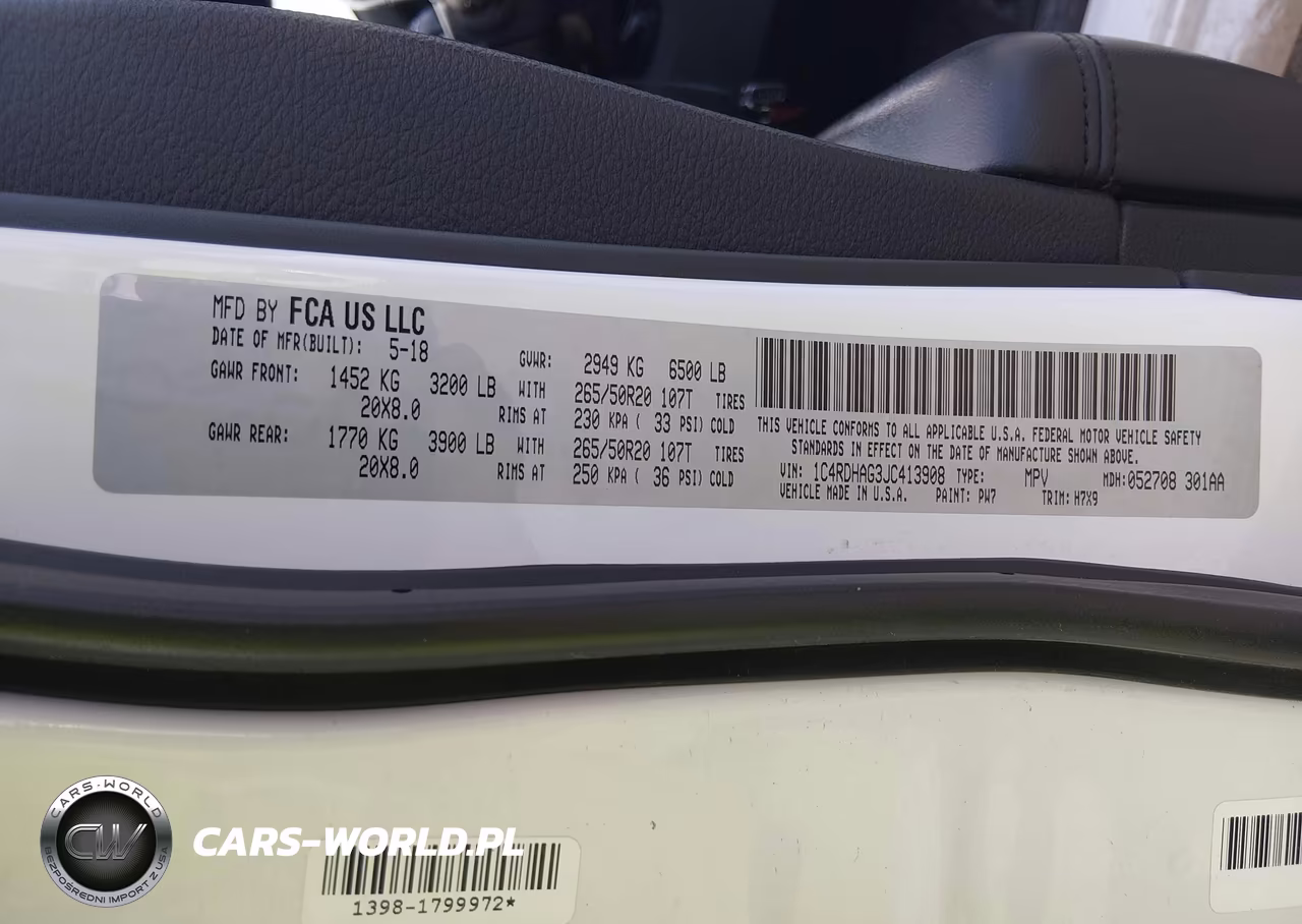 2018 Dodge Durango Sxt Rwd VIN:1C4RDHAG3JC413908 - 9