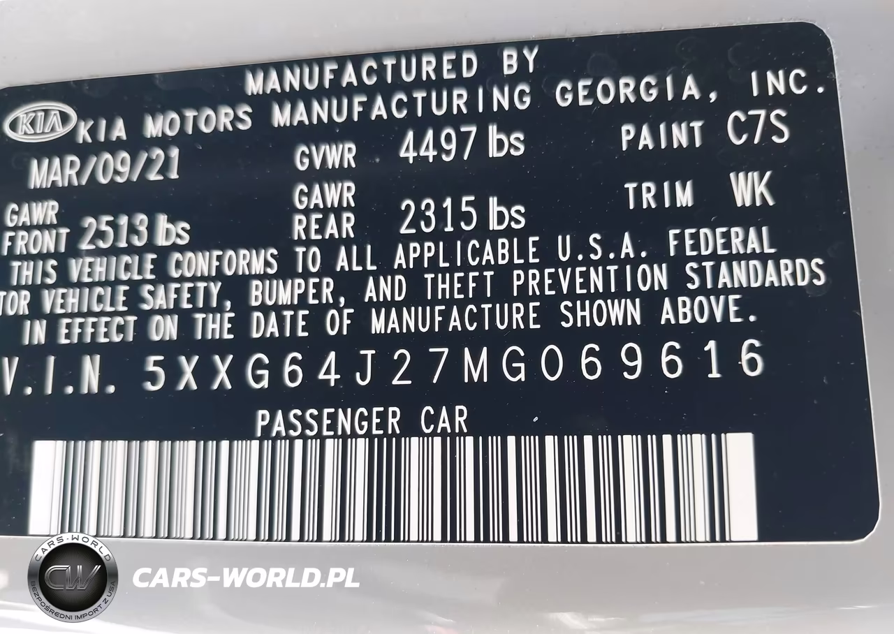 2021 Kia K5 Gt-Line VIN:5XXG64J27MG069616 - 9