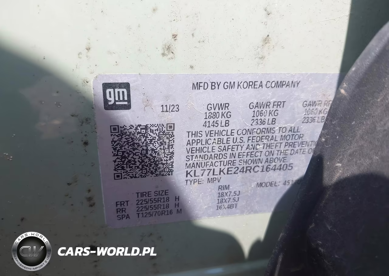 2024 Chevrolet Trax Fwd Activ VIN:KL77LKE24RC164405 - 9