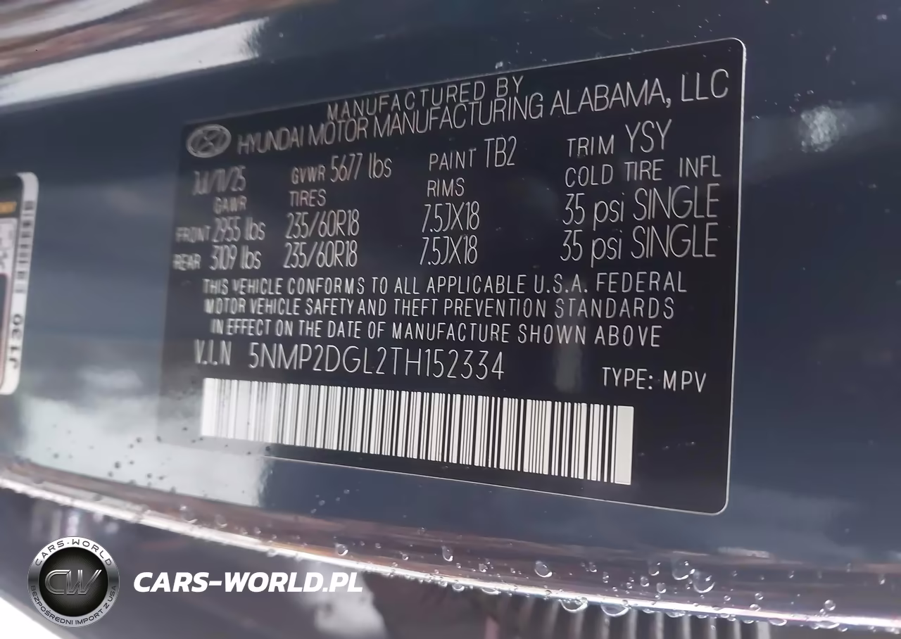 2026 Hyundai Santa Fe Sel VIN:5NMP2DGL2TH152334 - 9