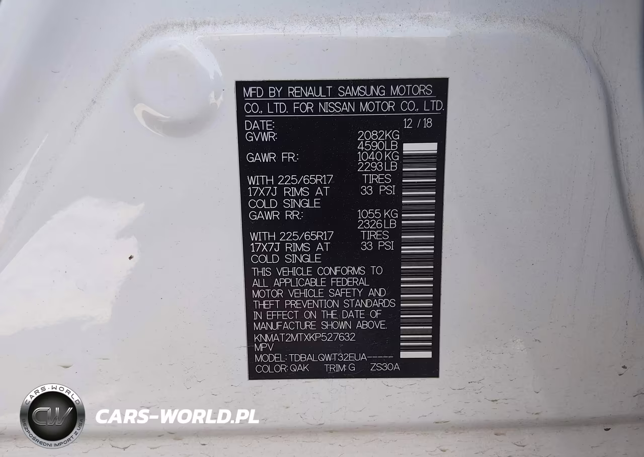 2019 Nissan Rogue Sv VIN:KNMAT2MTXKP527632 - 9