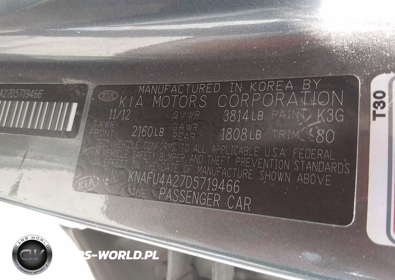 2013 Kia Forte Ex VIN:KNAFU4A27D5719466 - 9