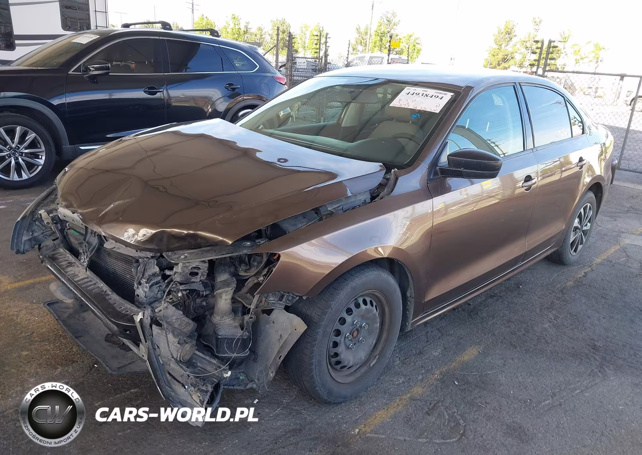 2013 Volkswagen Jetta 2.0L S VIN:3VW1K7AJXDM389986 - 2