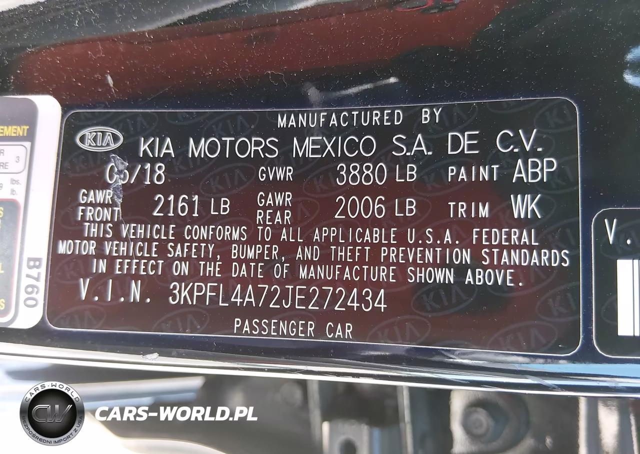 2018 Kia Forte Lx VIN:3KPFL4A72JE272434 - 9