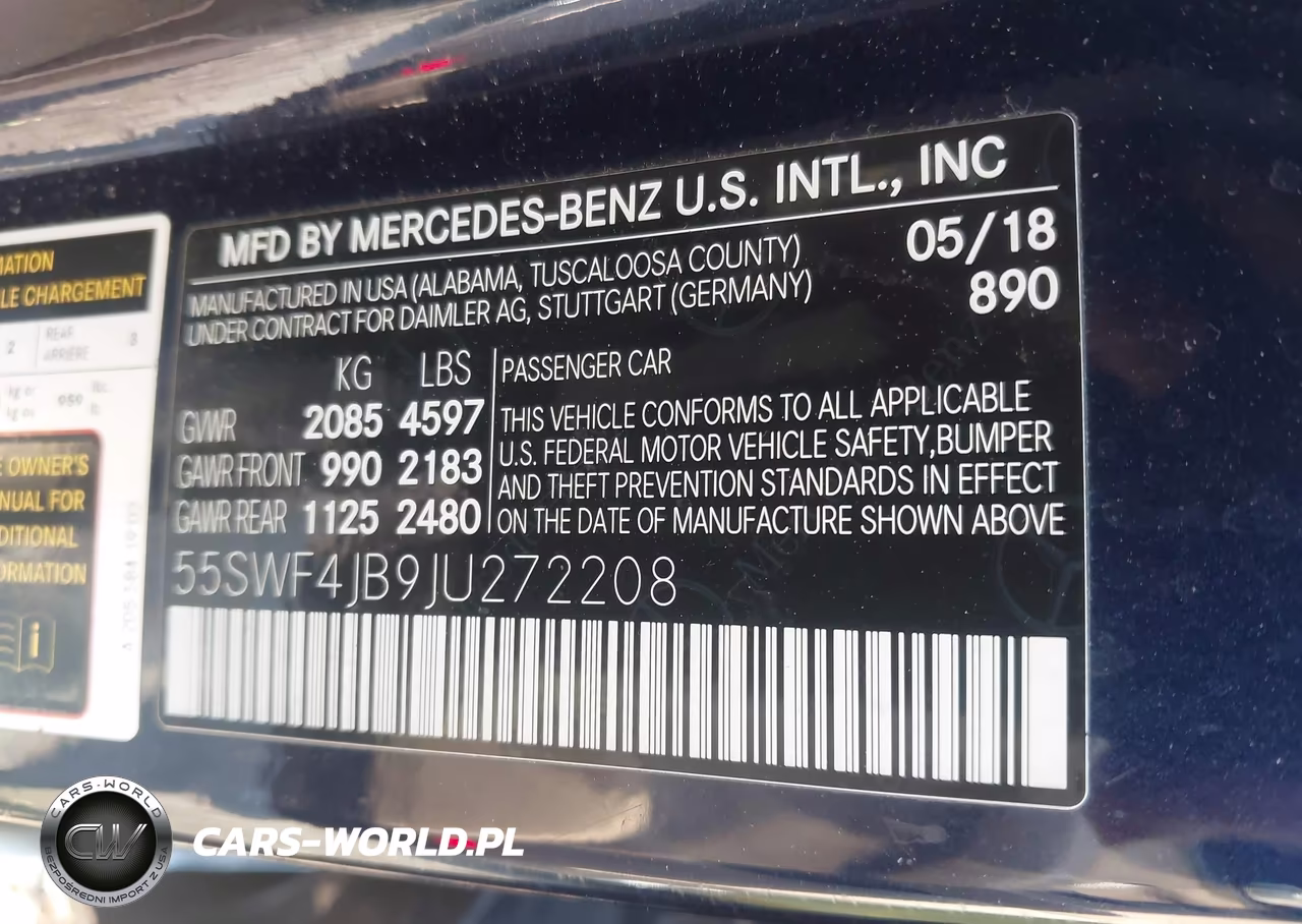 2018 Mercedes-Benz C 300 VIN:55SWF4JB9JU272208 - 9