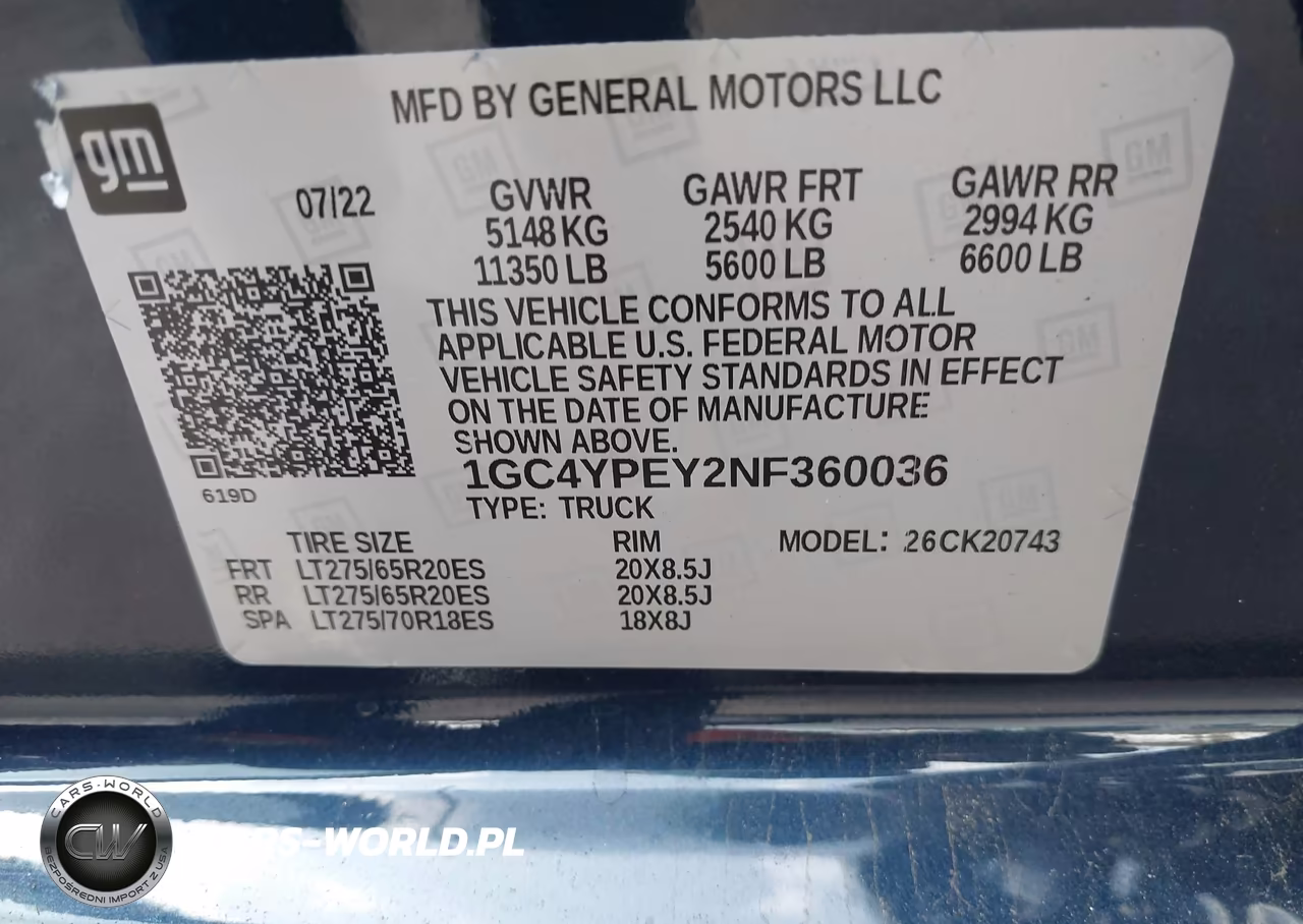 2022 Chevrolet Silverado 2500Hd VIN:1GC4YPEY2NF360036 - 8