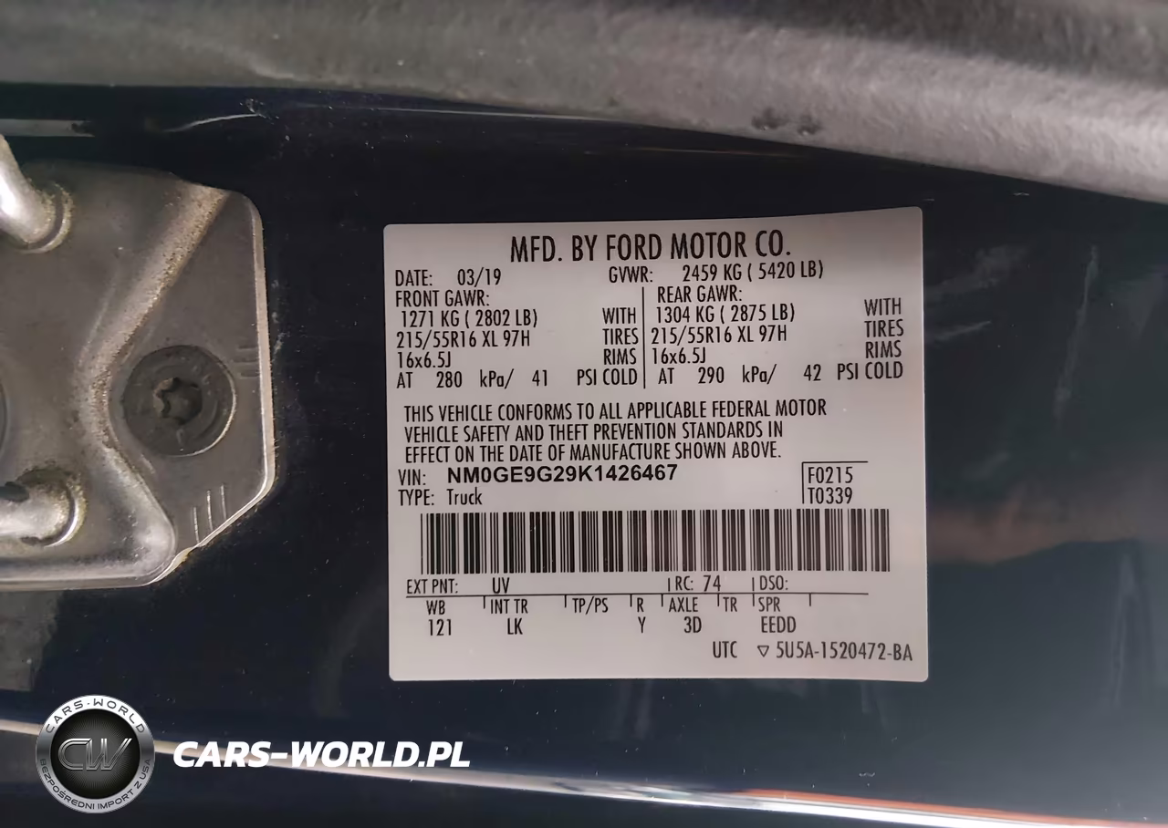 2019 Ford Transit Connect Titanium VIN:NM0GE9G29K1426467 - 9