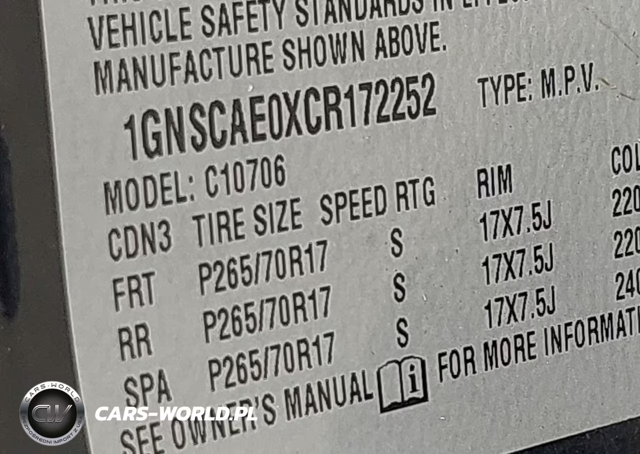 2012 Chevrolet Tahoe Ls VIN:1GNSCAE0XCR172252 - 9