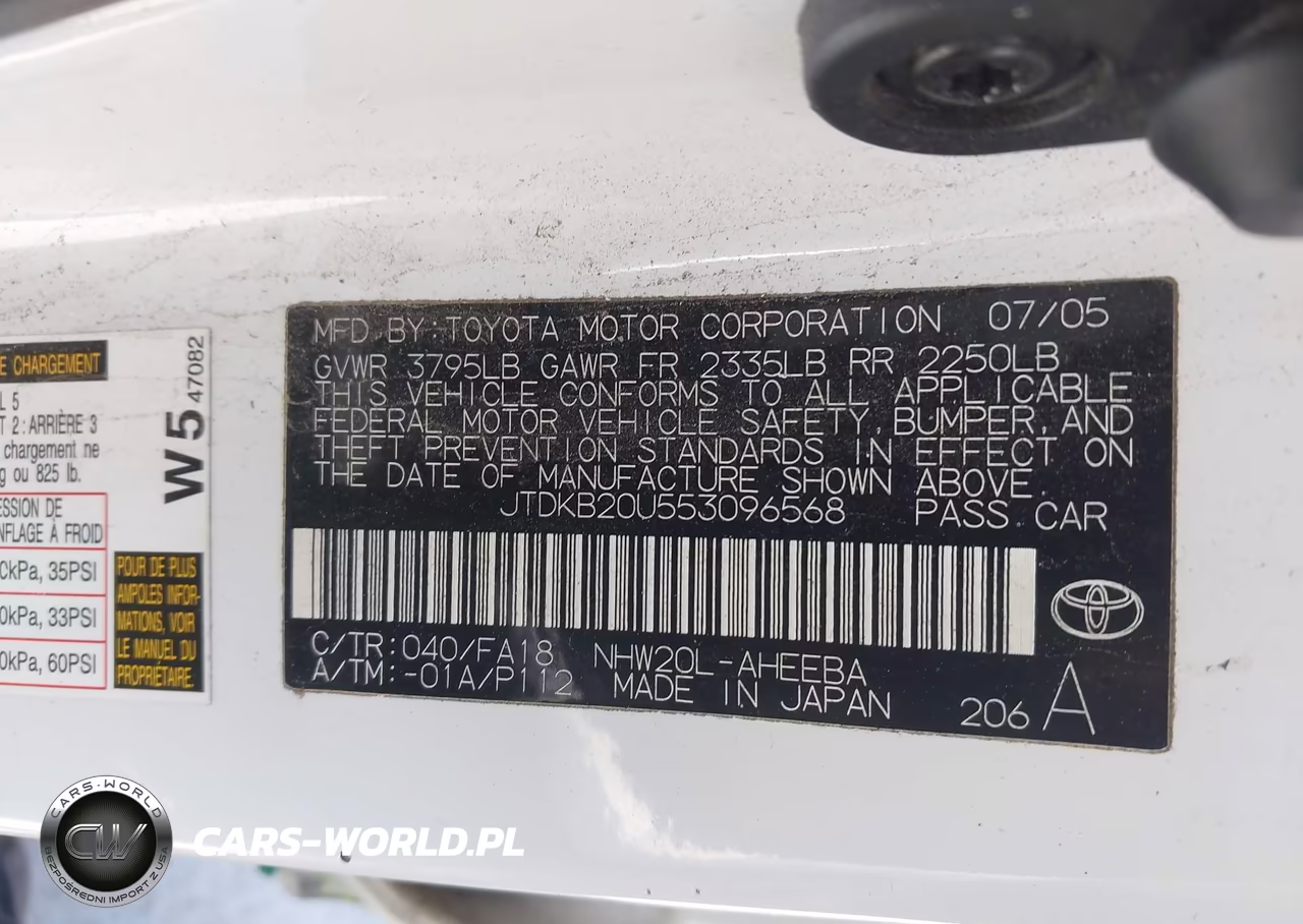 2005 Toyota Prius VIN:JTDKB20U553096568 - 9