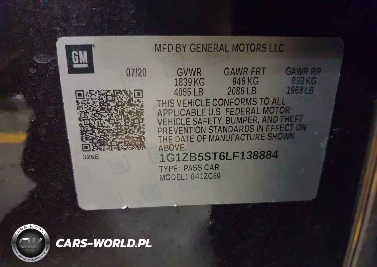 2020 Chevrolet Malibu Fwd Ls VIN:1G1ZB5ST6LF138884 - 9