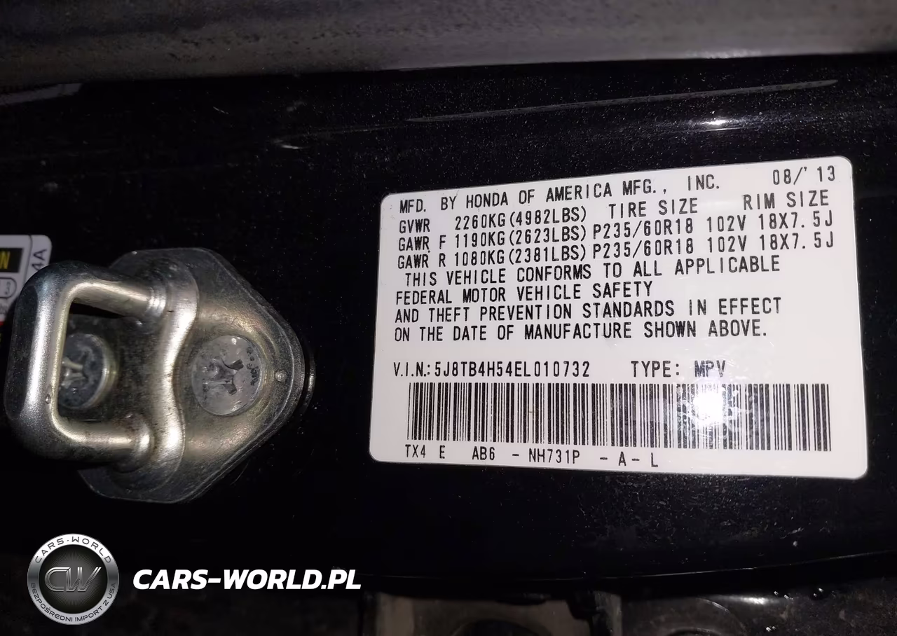 2014 Acura Rdx VIN:5J8TB4H54EL010732 - 9