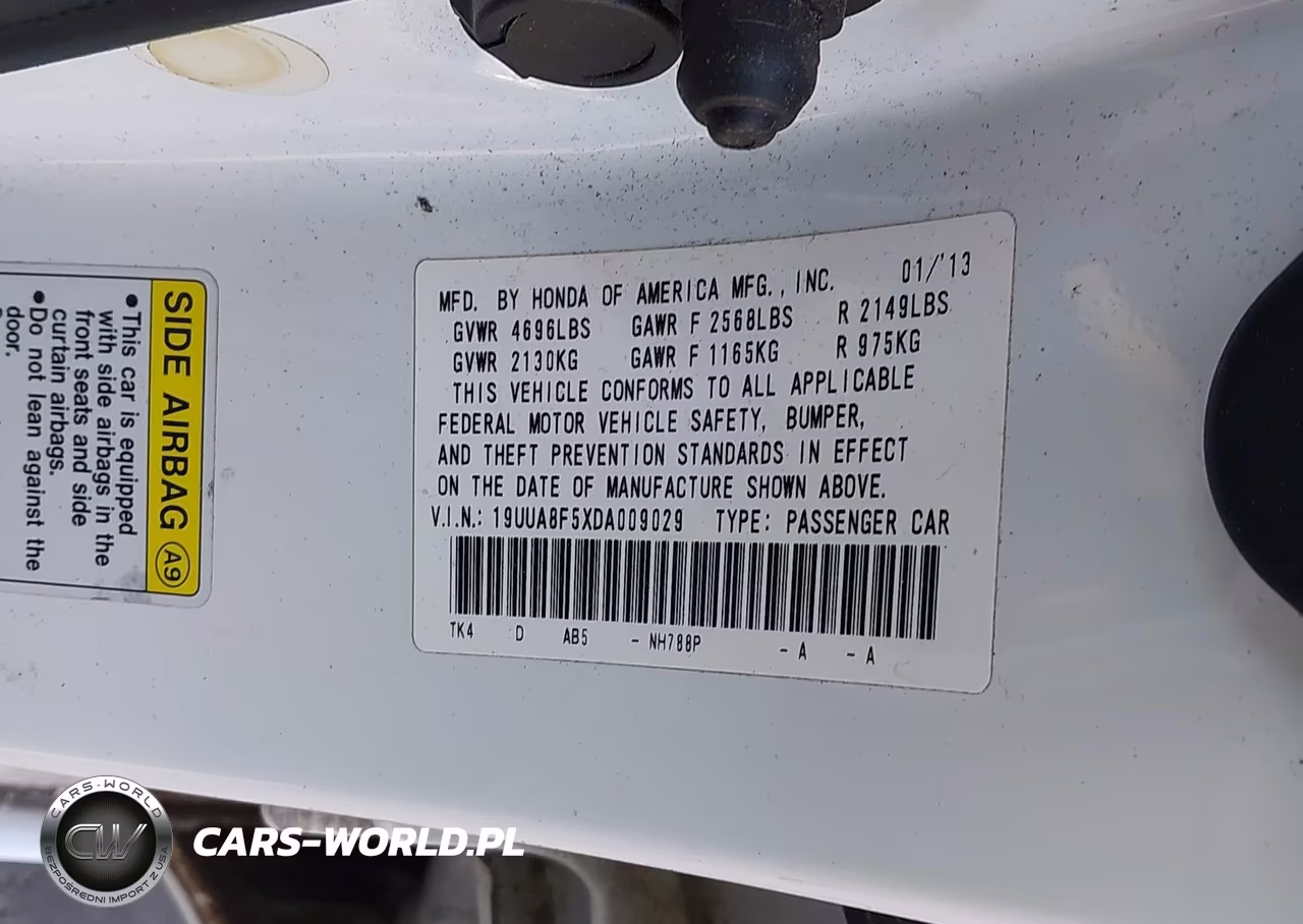 2013 Acura Tl 3.5 VIN:19UUA8F5XDA009029 - 9