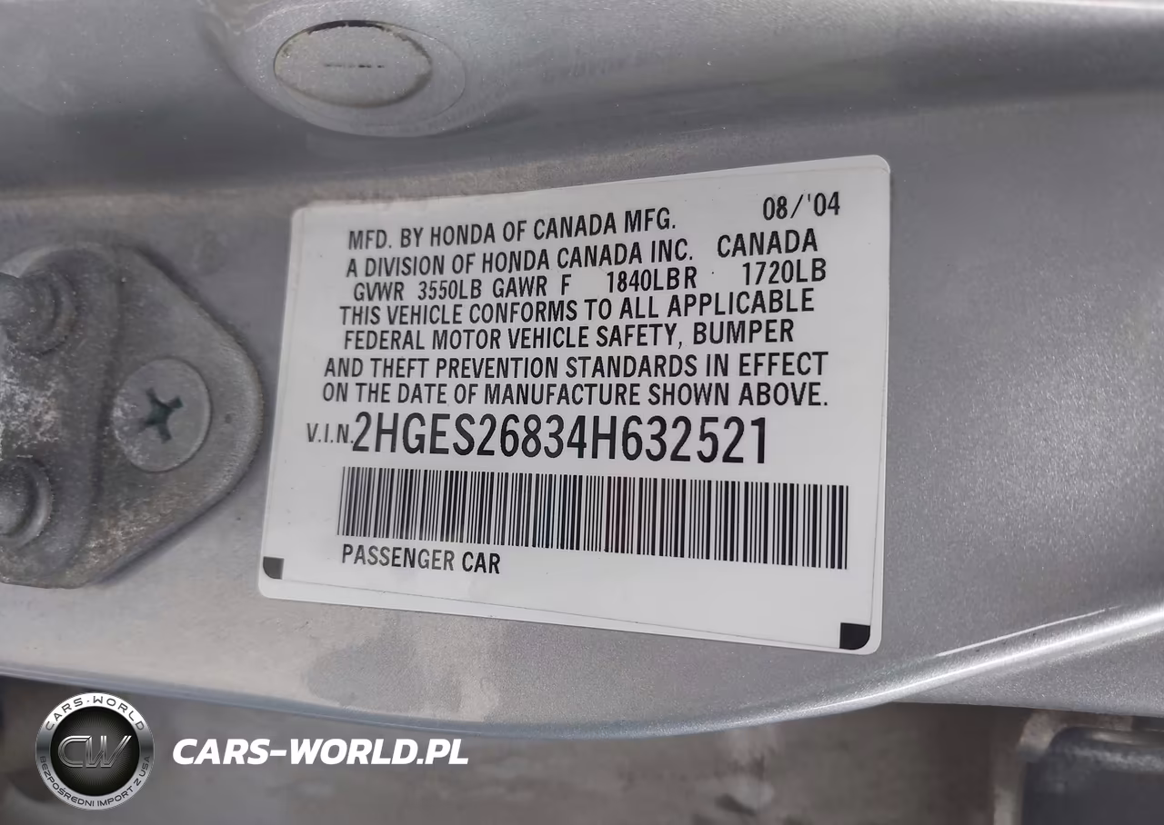 2004 Honda Civic Ex VIN:2HGES26834H632521 - 9