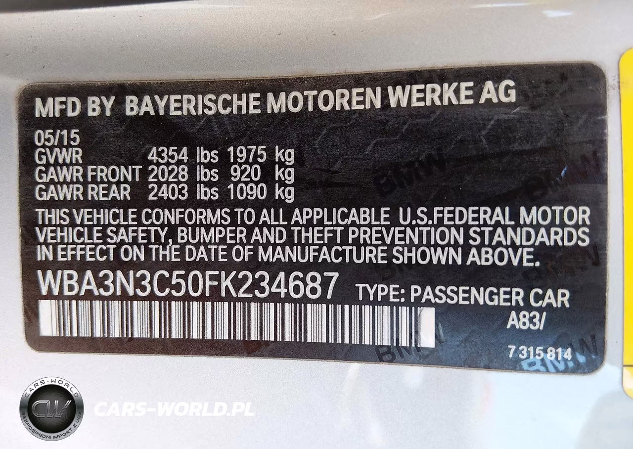 2015 BMW 428I VIN:WBA3N3C50FK234687 - 9