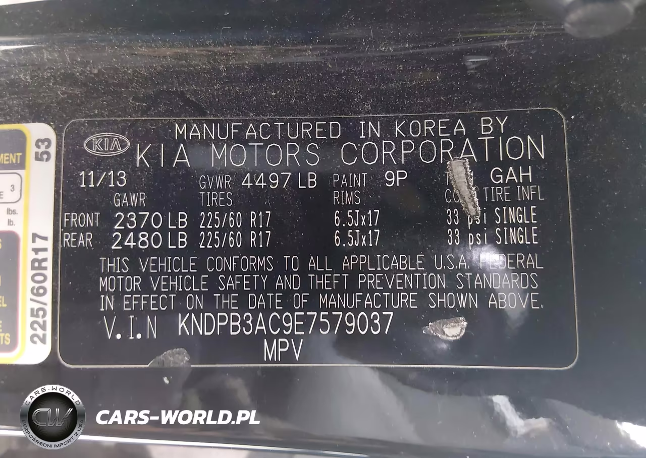 2014 Kia Sportage Lx VIN:KNDPB3AC9E7579037 - 9
