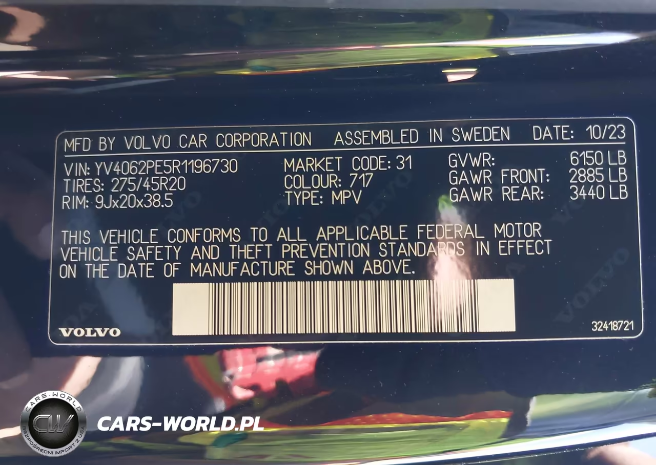 2024 Volvo Xc90 B6 Plus Bright Theme 7-Seater VIN:YV4062PE5R1196730 - 9