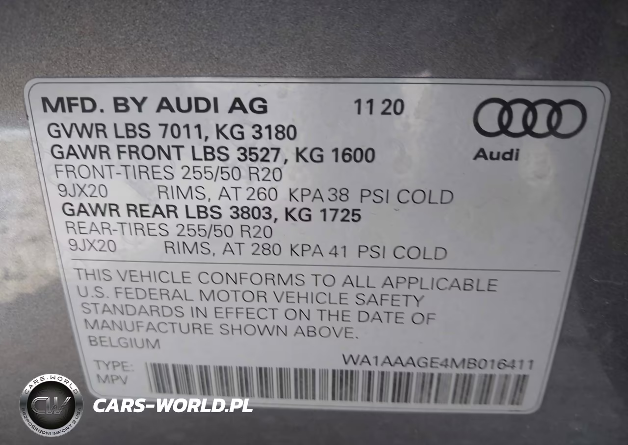 2021 Audi E-Tron Premium Quattro VIN:WA1AAAGE4MB016411 - 9