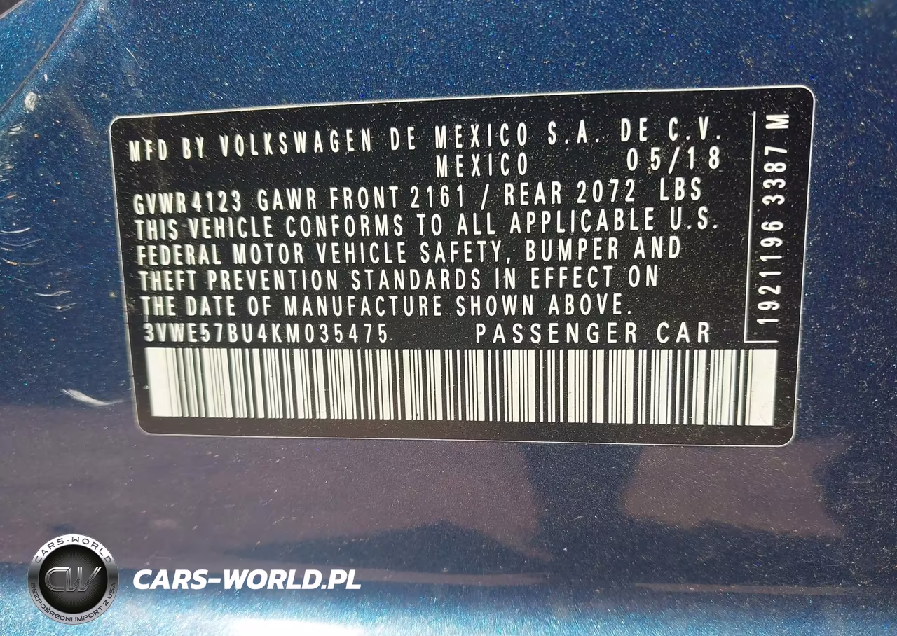 2019 Volkswagen Jetta 1.4T Sel VIN:3VWE57BU4KM035475 - 9