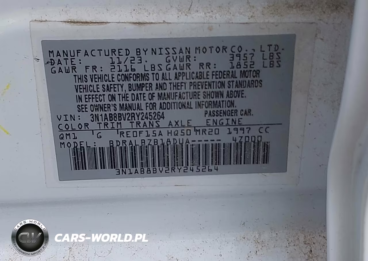 2024 Nissan Sentra S Xtronic Cvt VIN:3N1AB8BV2RY245264 - 9