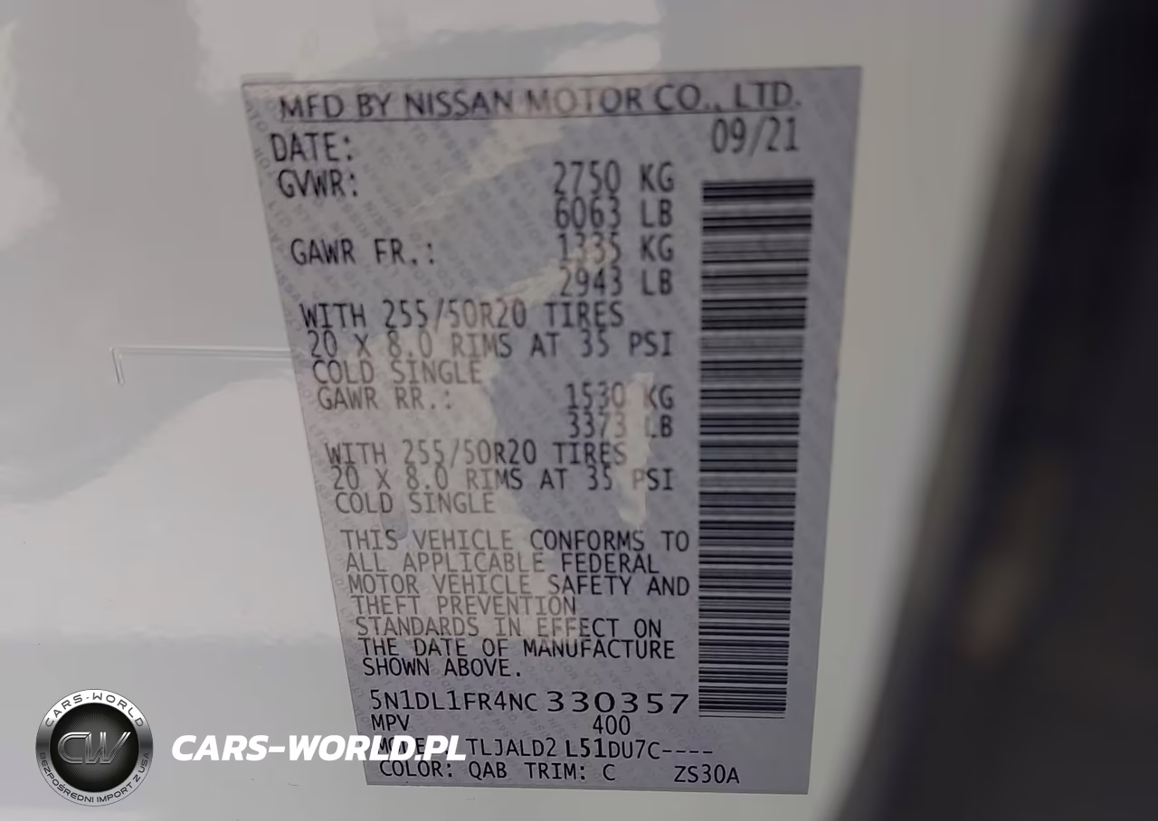 2022 Infiniti Qx60 Luxe VIN:5N1DL1FR4NC330357 - 9