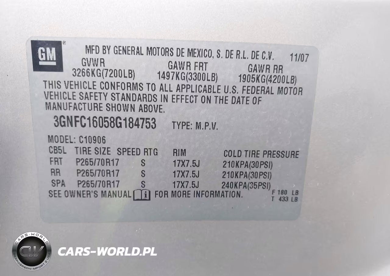 2008 Chevrolet Suburban 1500 Lt VIN:3GNFC16058G184753 - 9
