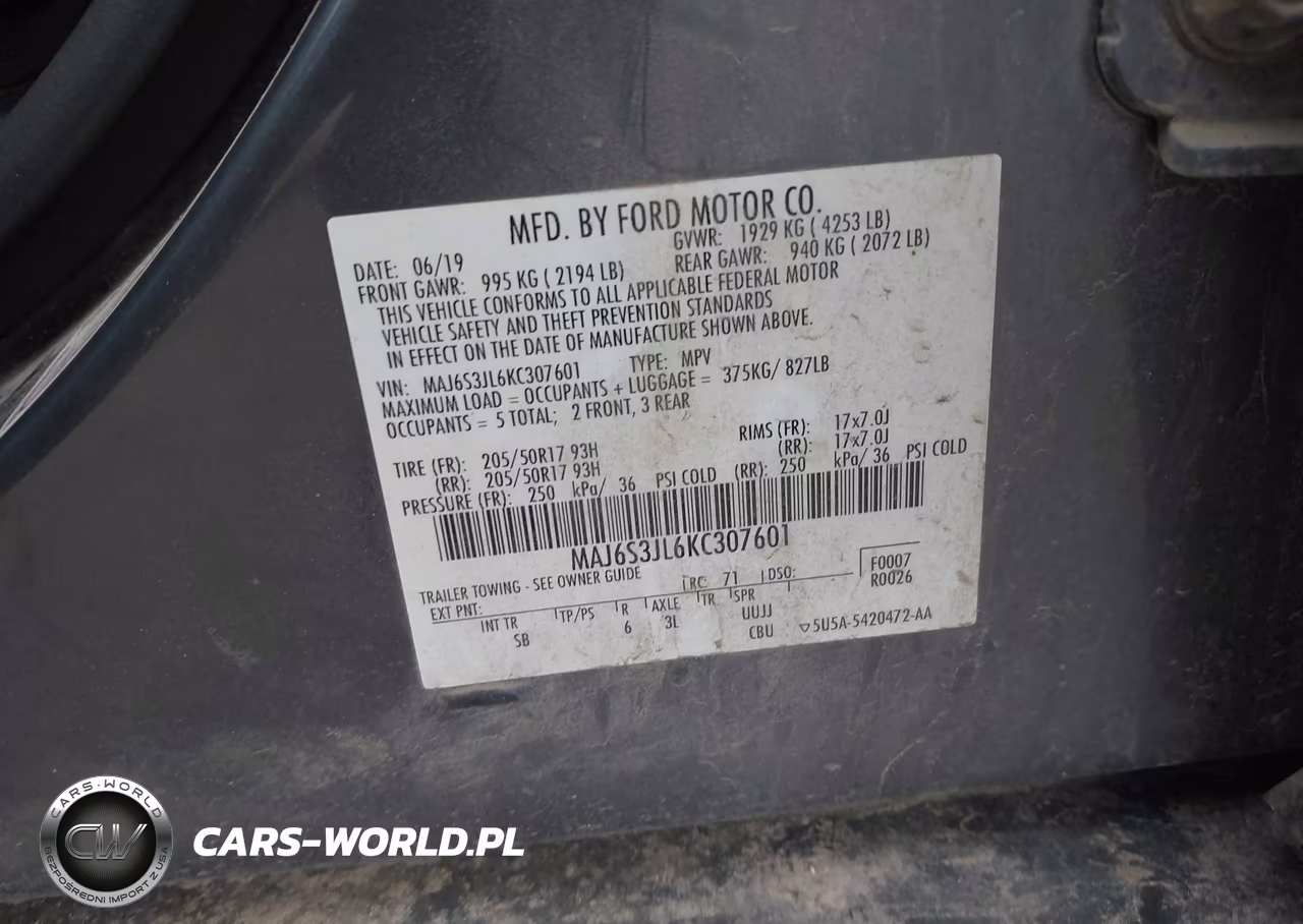 2019 Ford Ecosport Ses VIN:MAJ6S3JL6KC307601 - 9