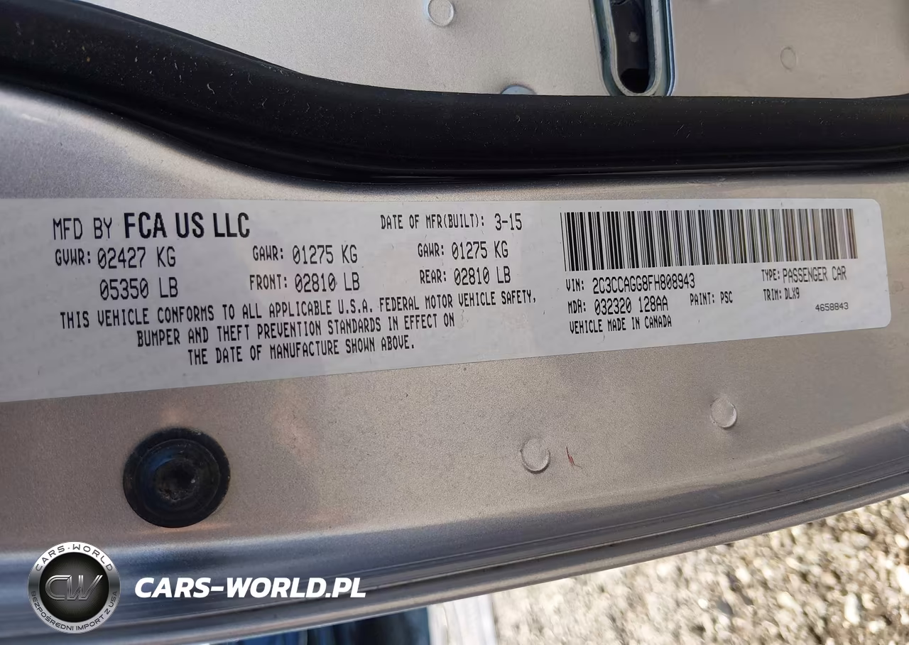 2015 Chrysler 300 300S VIN:2C3CCAGG8FH808943 - 9