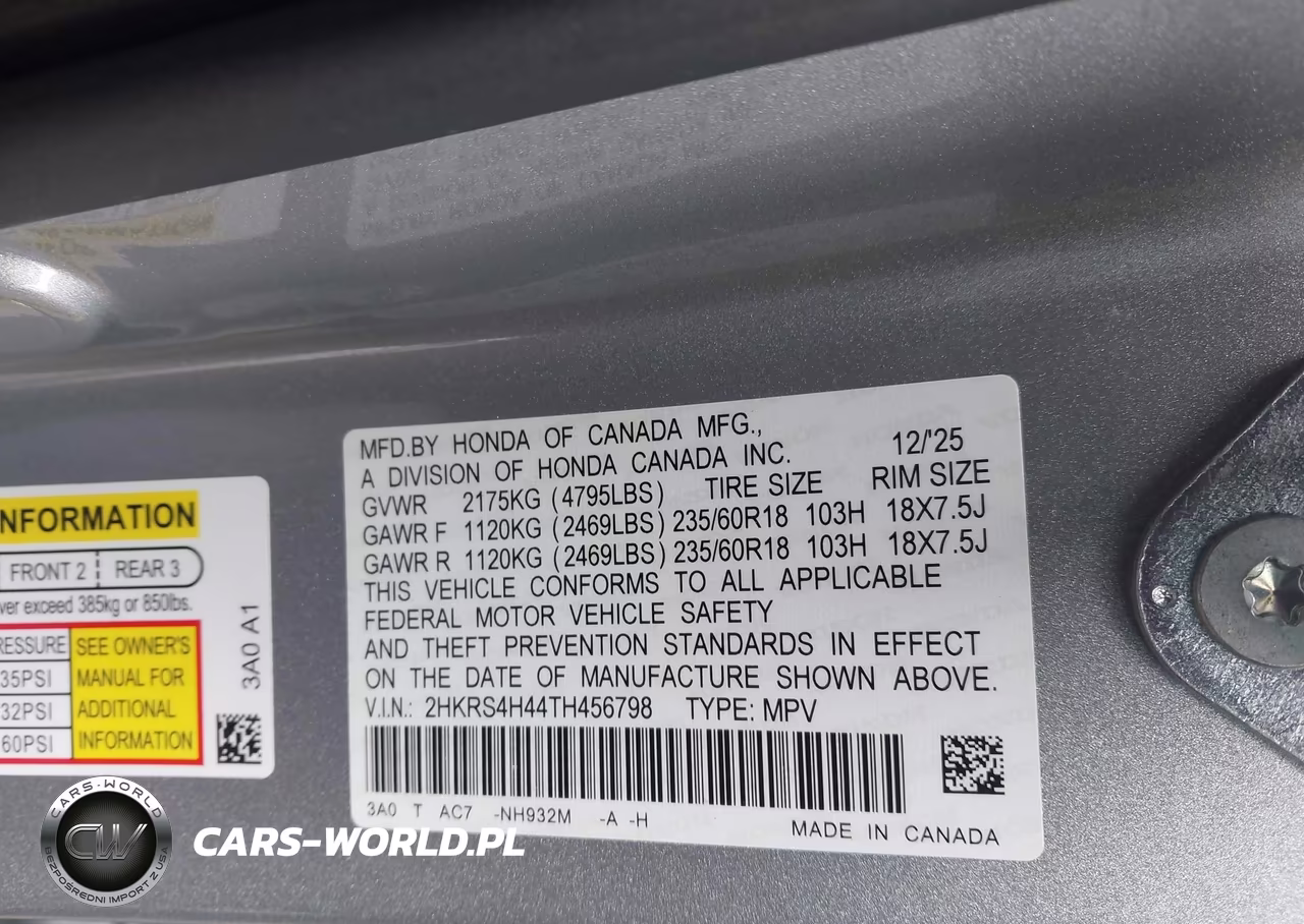2026 Honda Cr-V Ex Awd VIN:2HKRS4H44TH456798 - 9