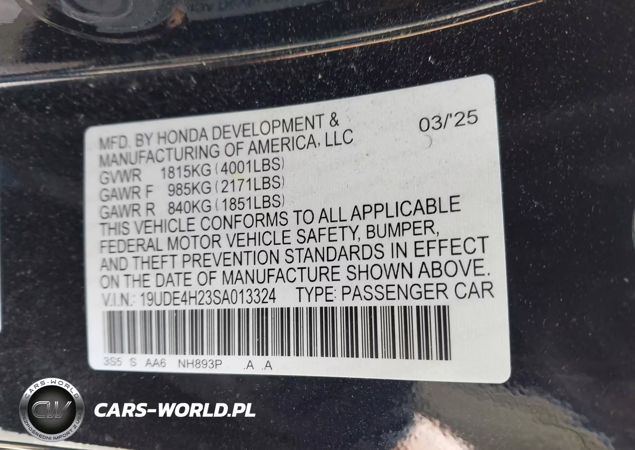 2025 Acura Integra VIN:19UDE4H23SA013324 - 9