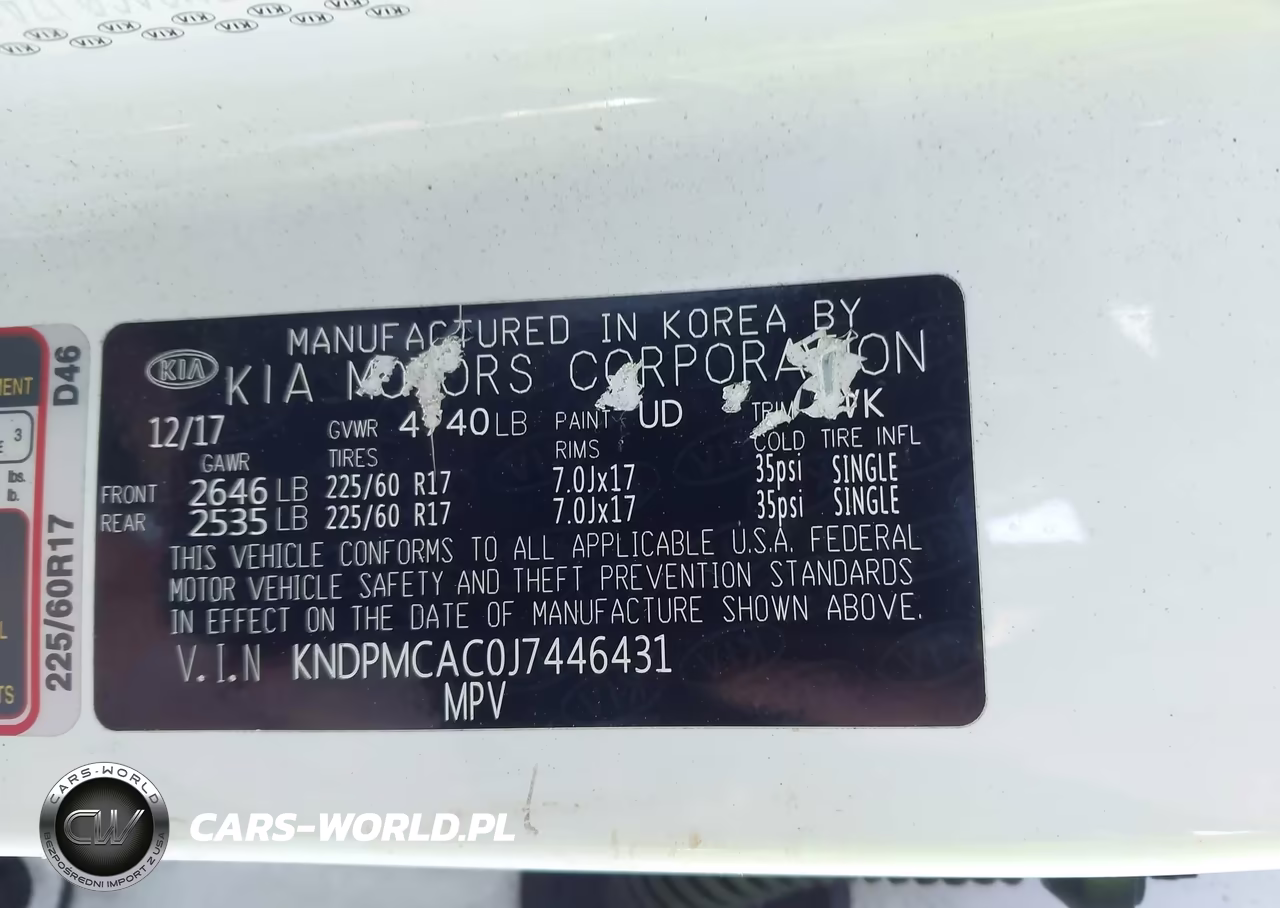 2018 Kia Sportage Lx VIN:KNDPMCAC0J7446431 - 9