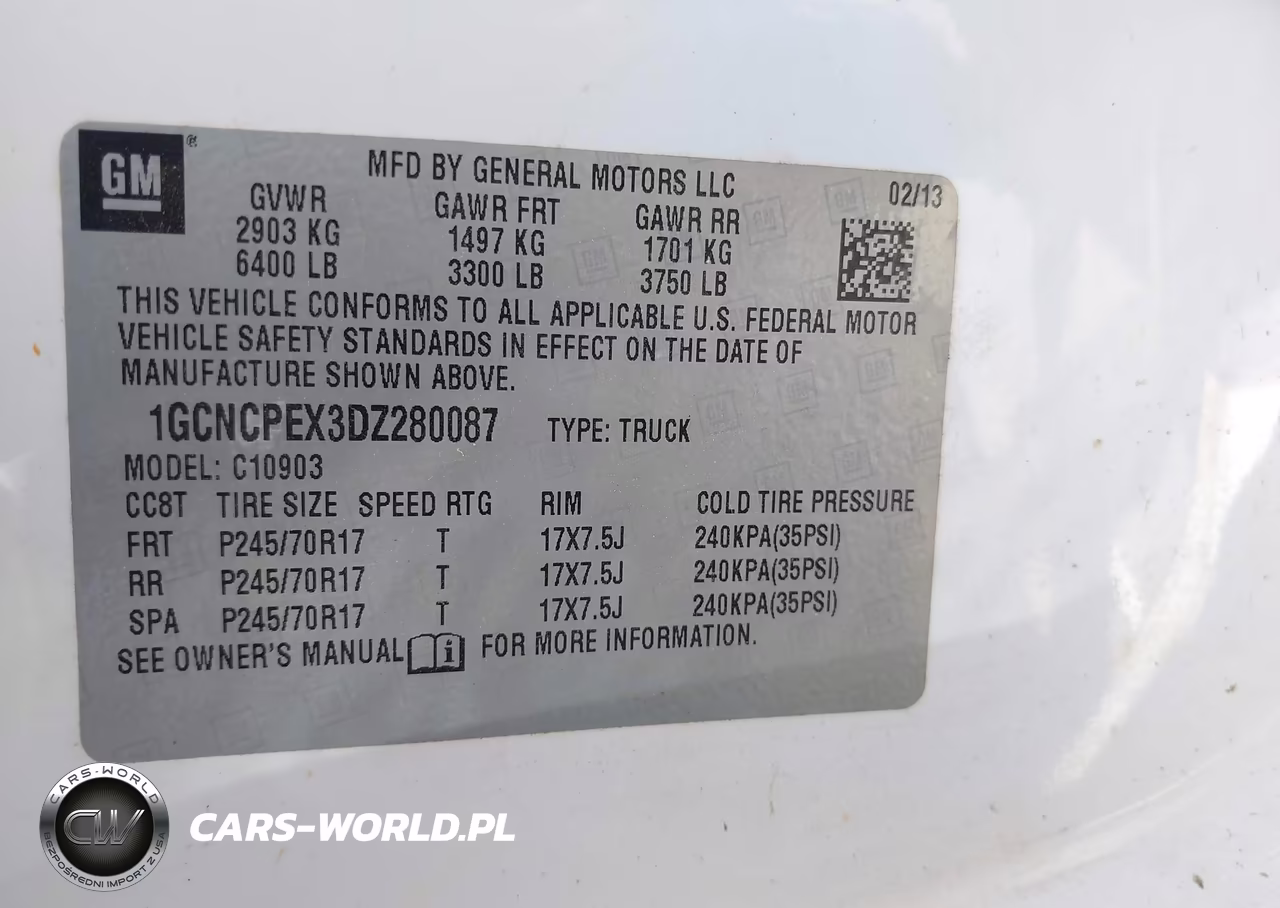 2013 Chevrolet Silverado 1500 Work Truck VIN:1GCNCPEX3DZ280087 - 9