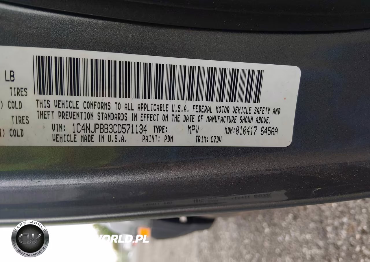 2012 Jeep Patriot Sport VIN:1C4NJPBB3CD571134 - 9