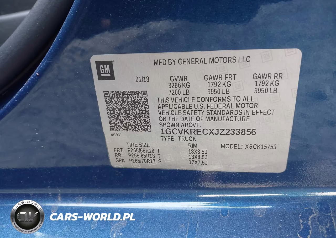 2018 Chevrolet Silverado 1500 1Lt VIN:1GCVKRECXJZ233856 - 9