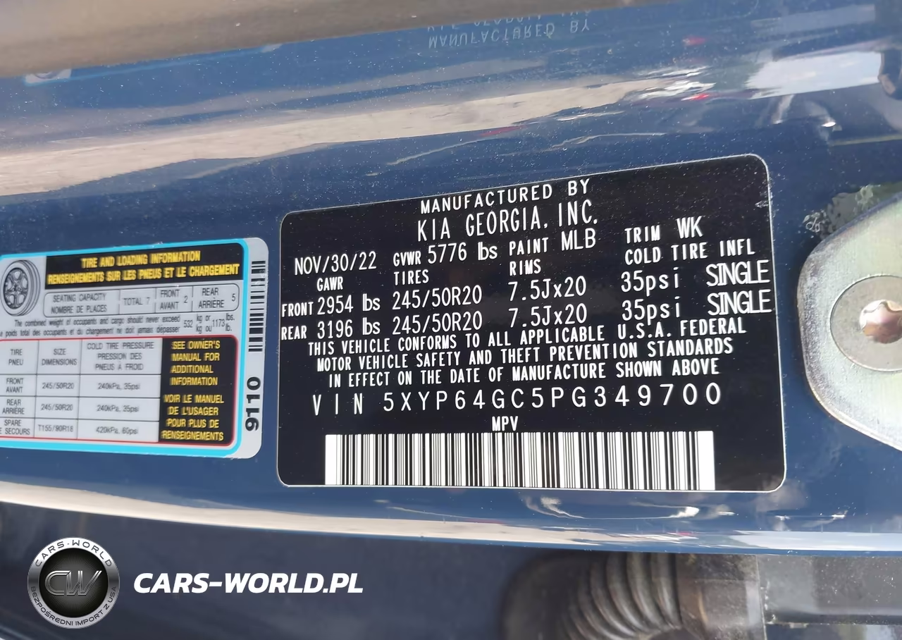 2023 Kia Telluride S VIN:5XYP64GC5PG349700 - 9