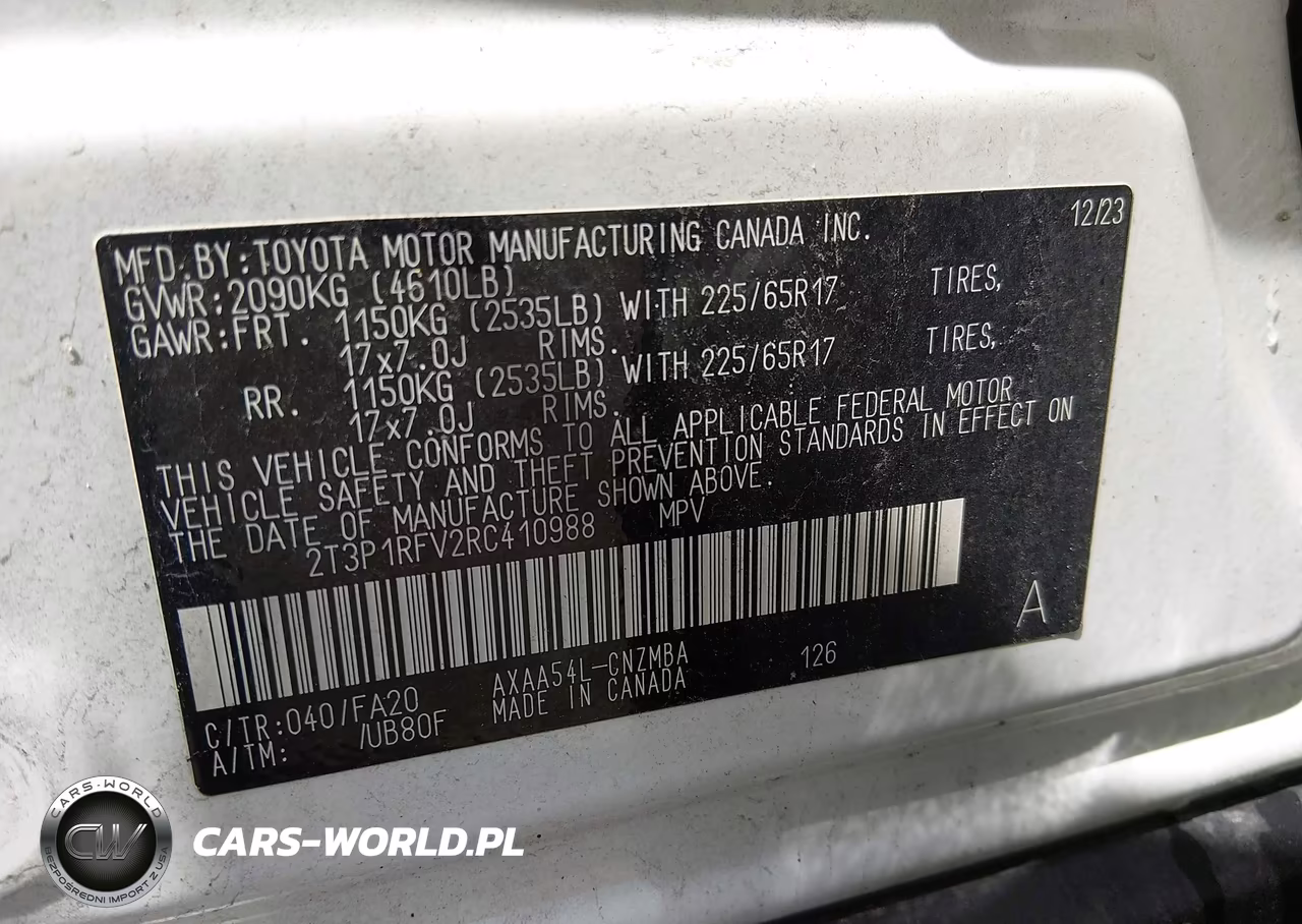 2024 Toyota Rav4 Xle VIN:2T3P1RFV2RC410988 - 9
