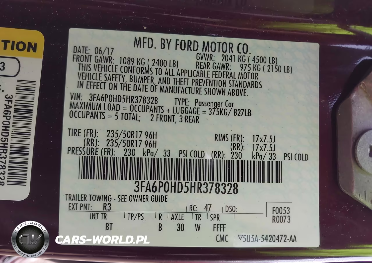 2017 Ford Fusion Se VIN:3FA6P0HD5HR378328 - 9