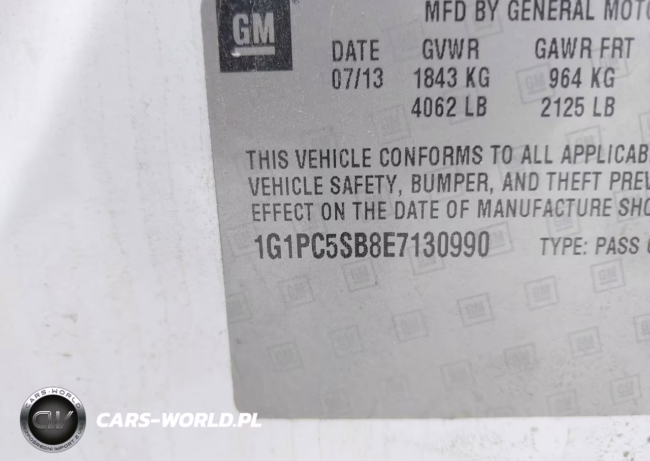 2014 Chevrolet Cruze 1Lt Auto VIN:1G1PC5SB8E7130990 - 9