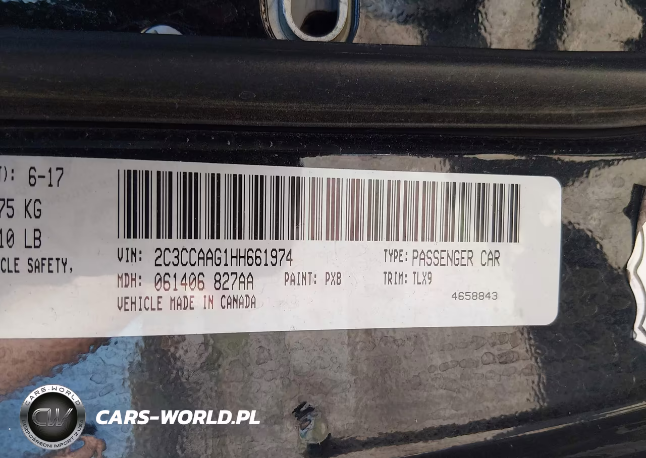 2017 Chrysler 300 Limited VIN:2C3CCAAG1HH661974 - 9