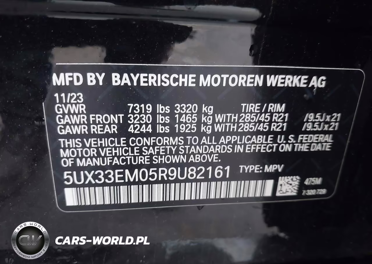2024 BMW X7 M60I VIN:5UX33EM05R9U82161 - 9