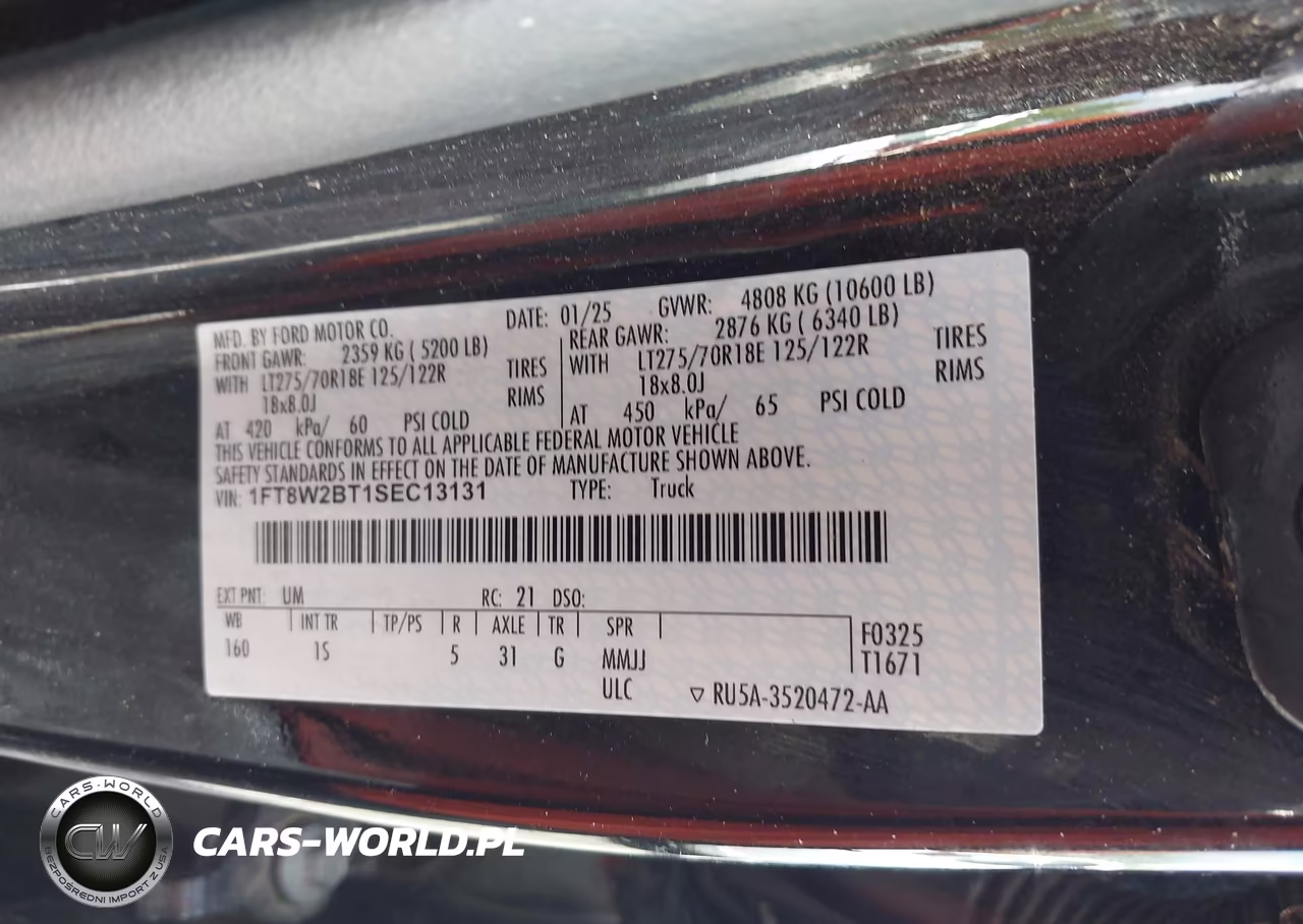 2025 Ford F-250 Xl VIN:1FT8W2BT1SEC13131 - 9