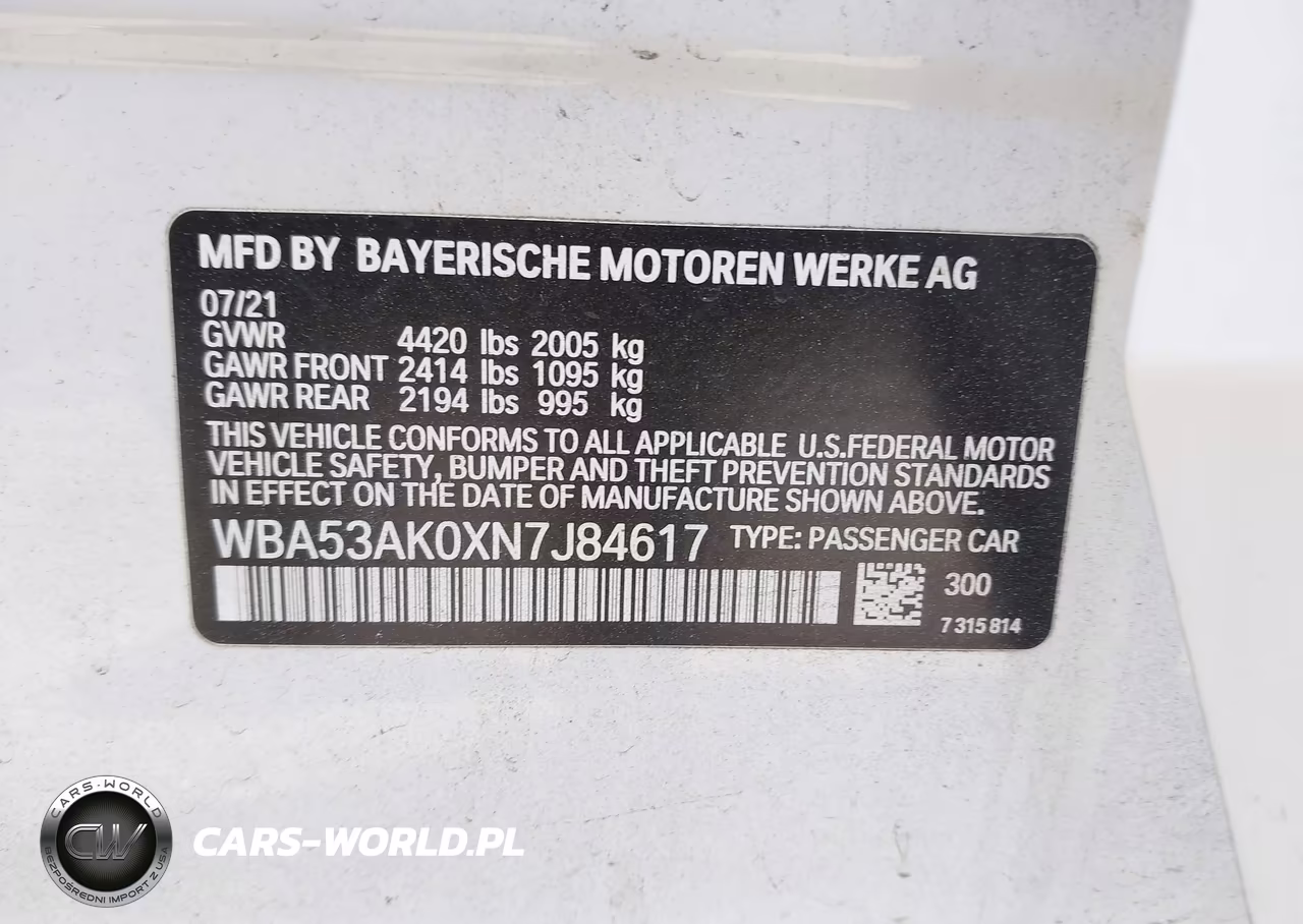 2022 BMW 228 Gran Coupe I Sdrive VIN:WBA53AK0XN7J84617 - 9