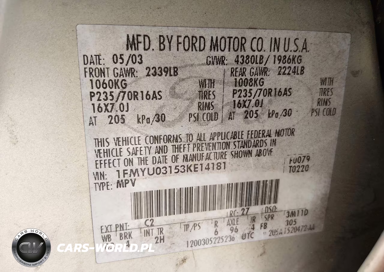 2003 Ford Escape Xlt VIN:1FMYU03153KE14181 - 9