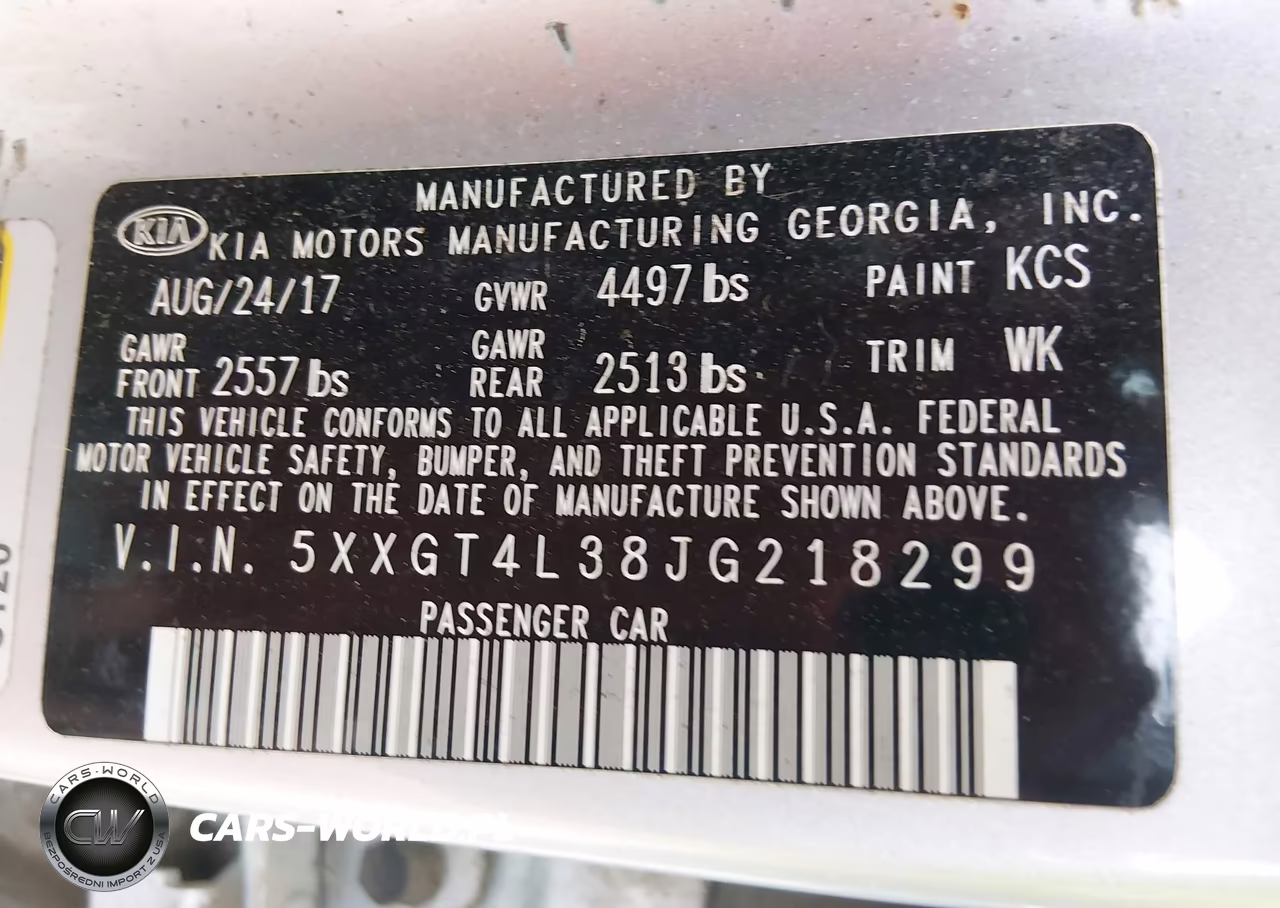 2018 Kia Optima Lx VIN:5XXGT4L38JG218299 - 9