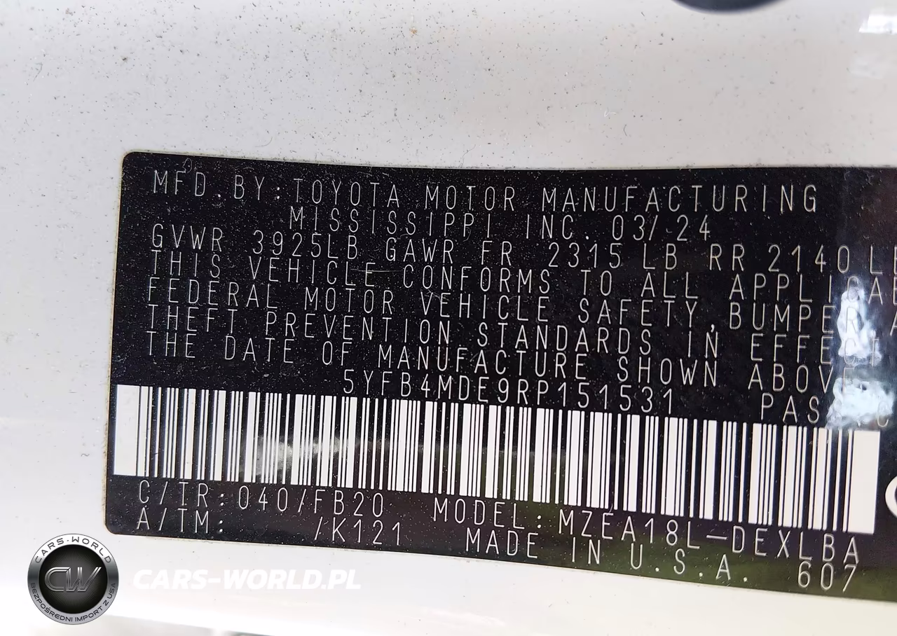 2024 Toyota Corolla Le VIN:5YFB4MDE9RP151531 - 9