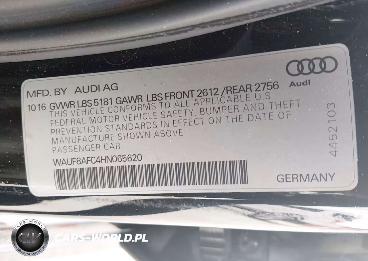 2017 Audi A6 2.0T Premium VIN:WAUF8AFC4HN065620 - 9