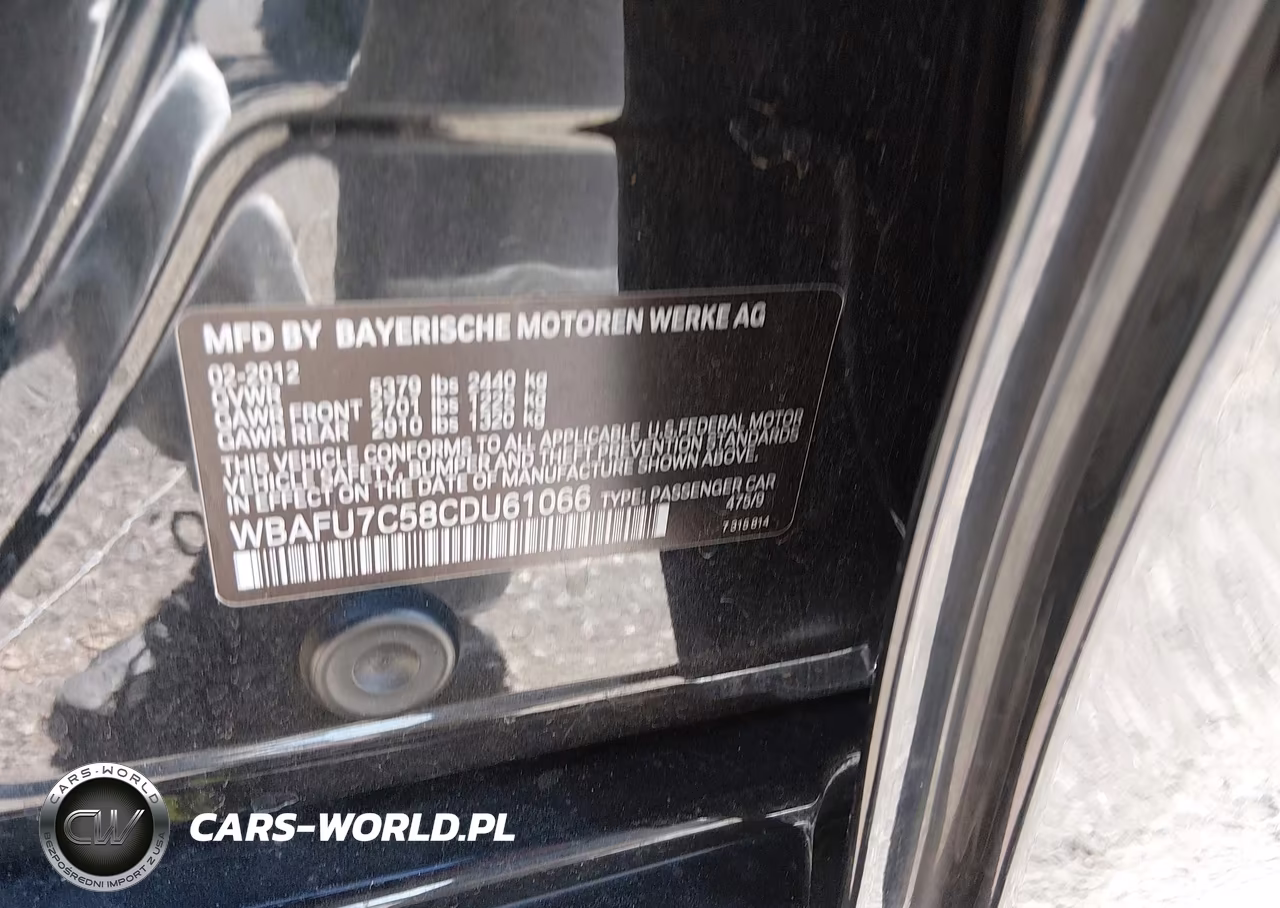 2012 BMW 535I xDrive VIN:WBAFU7C58CDU61066 - 9
