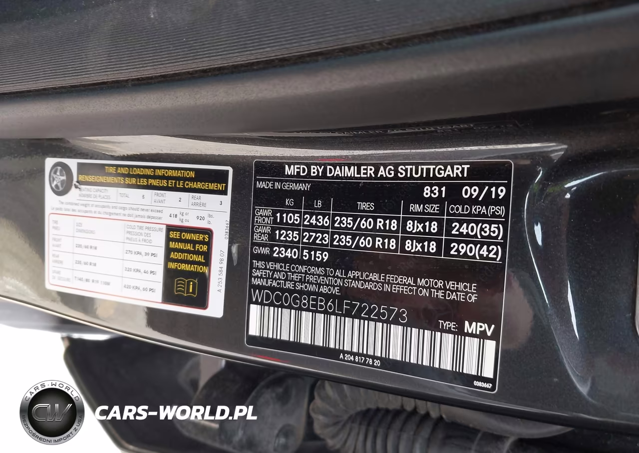 2020 Mercedes-Benz Glc 300 4Matic VIN:WDC0G8EB6LF722573 - 9