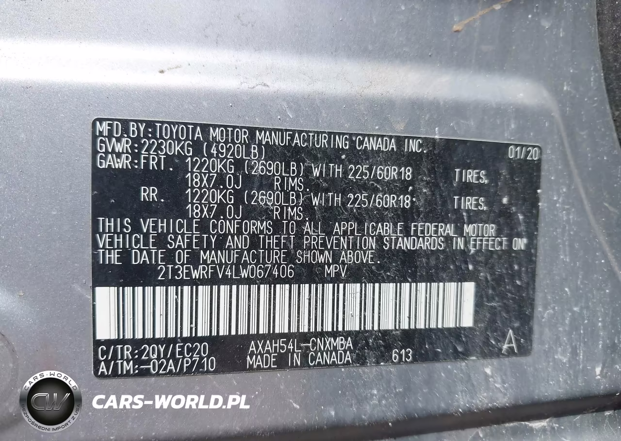 2020 Toyota Rav4 Hybrid Xse VIN:2T3EWRFV4LW067406 - 9